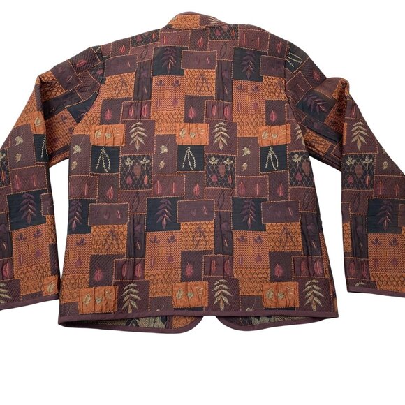 Coldwater Creek Women's Small Multicolor Patchwork Jacket - Picture 2 of 10